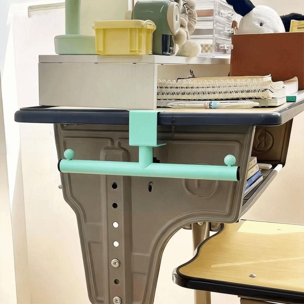 Adjustable Desk Mount Hook Rounded Corner Hanging Handbag Shelf  Office Use