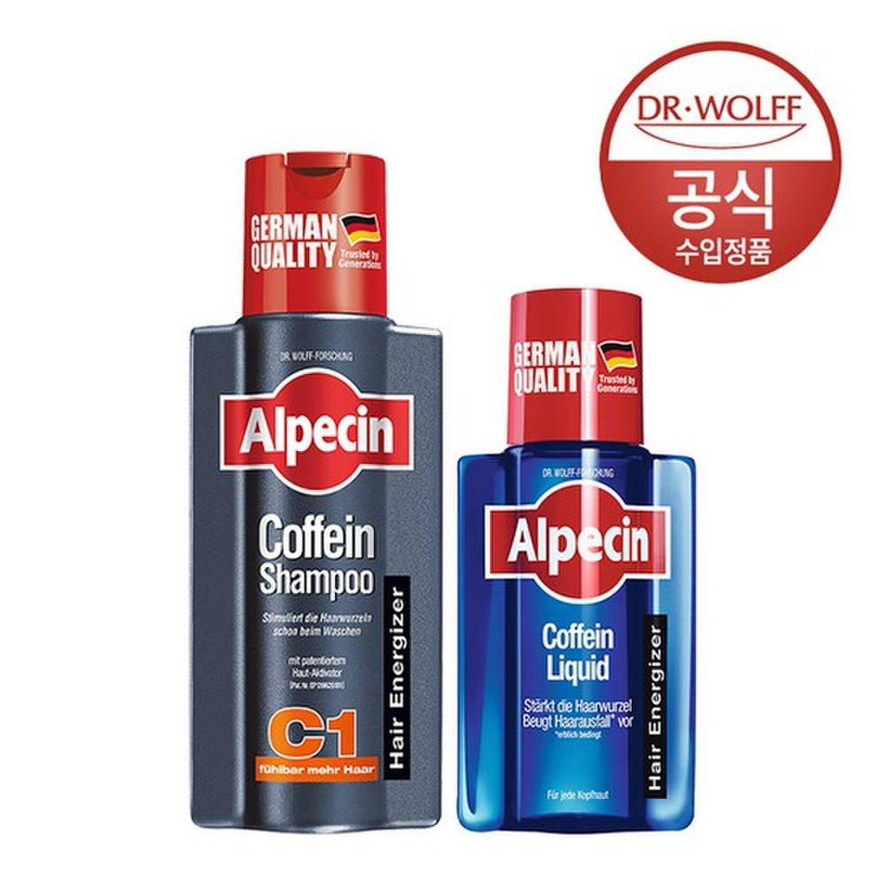 Alpecin Caffeine Shampoo C1 250ml + Liquid 200ml