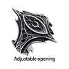 Gotisch inspiriert Verstellbarer offener Ring Legierung Schmuck Dunkles Vintage Design Unisex Accessoire Für den täglichen Gebrauch