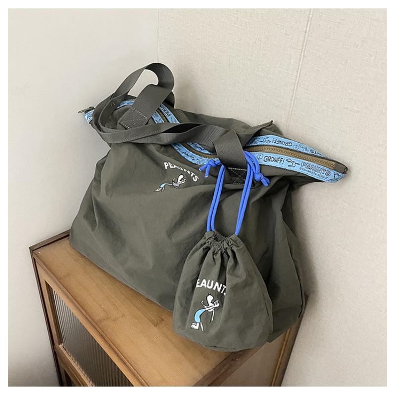 New tote bag large-capacity shopping bag daily portable simple casual splicing printed women's mother and child bag