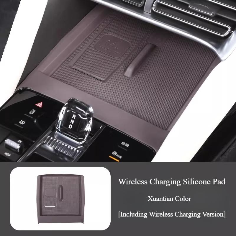 For BYD Song Plus BYD Seal U DM-i 2023-2025 Wireless Charging Panel Silicone Anti Slip Protective Mat Interior Accessories