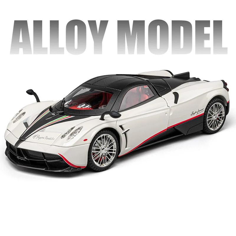 1:18 Pagani Huayra Dinastia Alloy Racing Car Model Diecasts Metal Toy Sports Car Model Simulation Sound Light Childrens Gift