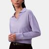 Calvin Klein Loose Soft Solid Color Long Sleeve Polo Shirt Women tops 44D396G-WGA