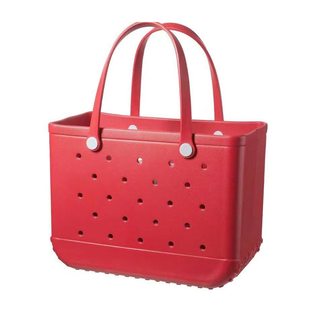 EVA-Strandtasche, stilvolle Schwimmhandtasche, große Strandtasche mit Löchern zum Einkaufen, Schwimmen, Picknick