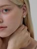 Lucore Silver 925 Modern Basic Ball Earrings