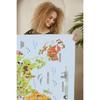 Decorative Modern Thin Stain Resistant Washable Cotton Machine Woven Base Kids Carpet