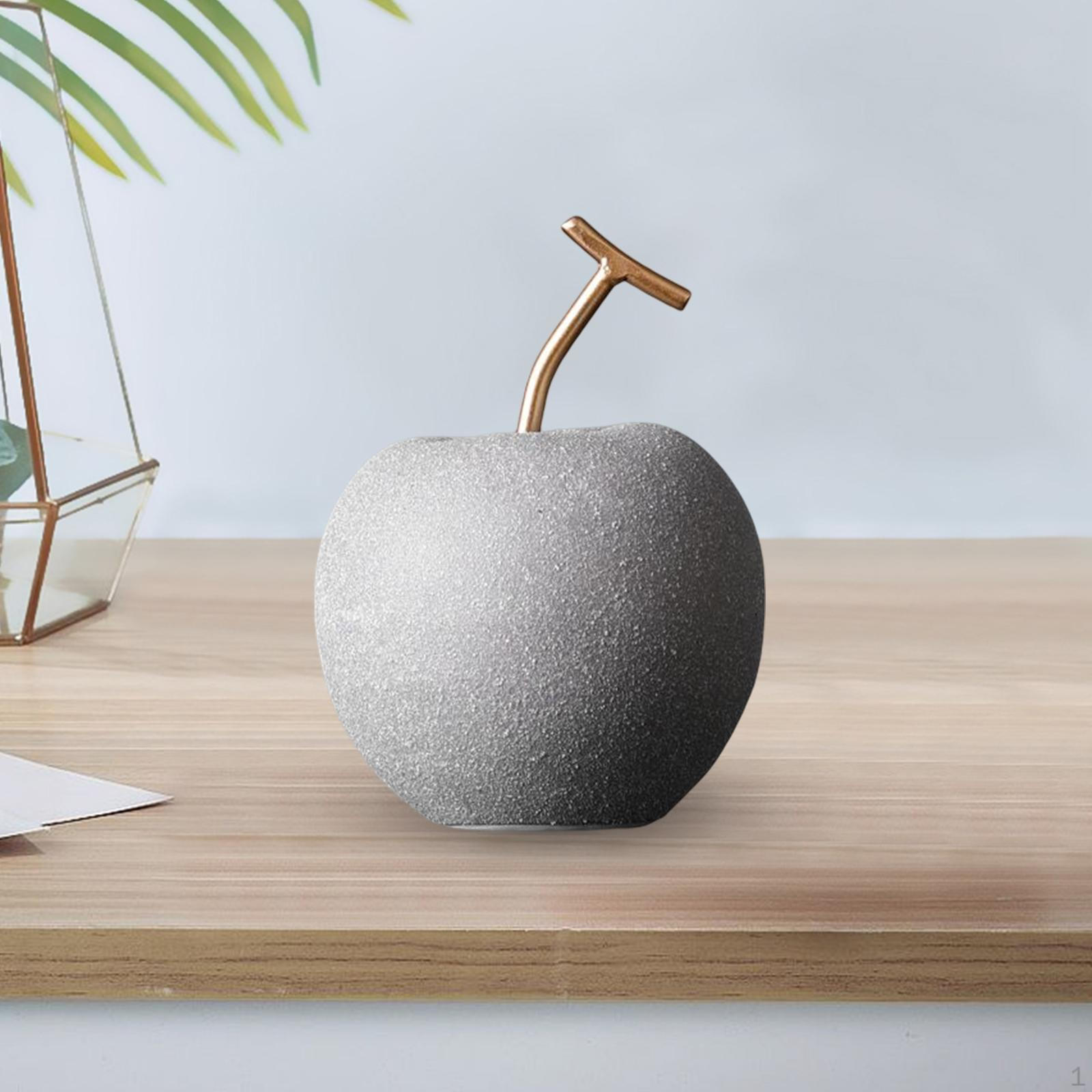 

Fruit Statue Ceramic Figurine Crafts Tabletop Sculpture Centerpiece Art Decorative for Home, Living 11cmx15cm