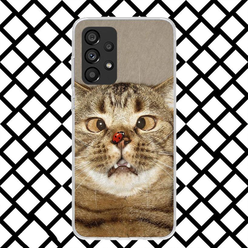Pet Cat Funny Memes Phone Case for Samsung Galaxy A52 A42 A32 A22 A12 A02S A51 A50 A71 A70 A41 A31 A21S A40 A30S A20S A10S A11