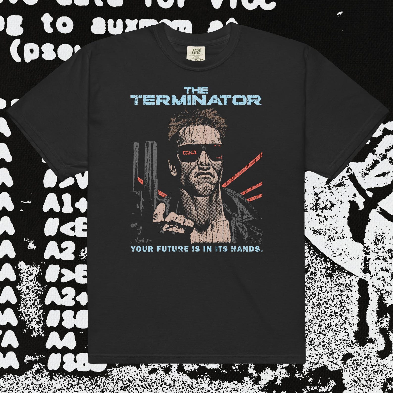The Terminator: Sci-Fi Comfort Colors Black T-Shirt S