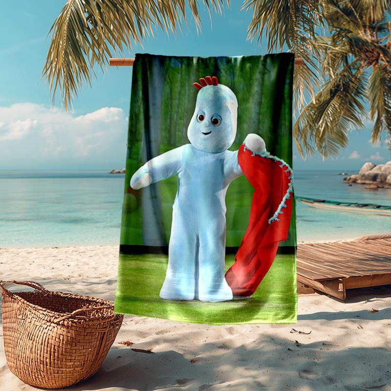 Ultra-Soft Beach Towel with In the Night Garden Theme,Ideal for Pool - Camping, Diving - Perfect Travel Essential, Vibrant Beach Towel.