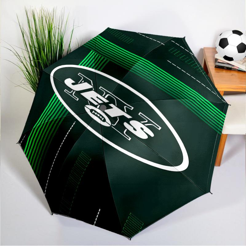 Jets Football Umbrella 8-Frame for Travel, Camping, Casual Lightweight Portable Umbrella, Essential for Every Family Holidays Gift