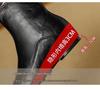 French Stretch Slimming Boots: Autumn/Winter Fleece-lined, Retro Style, Soft Leather, Inner Height Increase, Back Zipper Short Boots