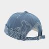 Port Style Denim Cap With Adjustable Fit For Casual Streetwear In All Seasons