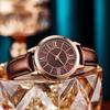 Sky Tower Simple Quicksand 520 Watch Schoolgirl Vintage Roman Scale Ladies Quartz Waterproof Watch 19003