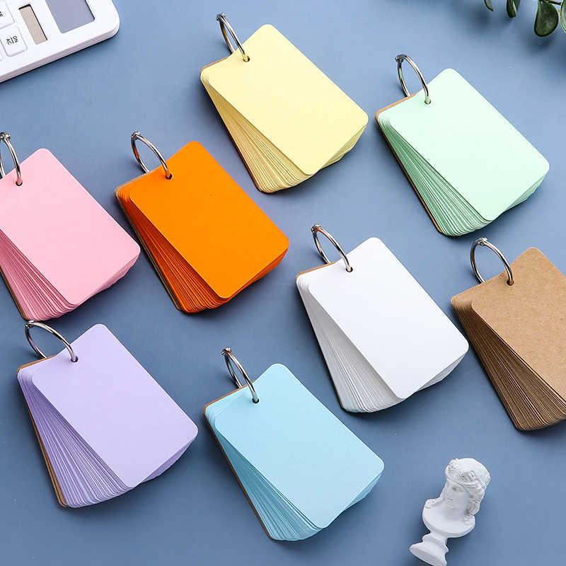 Taschengroße farbige englische Wort-Karteikarten: Ringgebunden und DIY