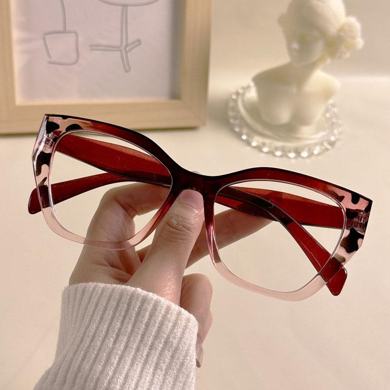 

Женские очки «кошачий глаз» с плоским зеркалом, градиентные цвета, защита глаз, компьютерные очки, классические новые оптические очки с защитой от синего света