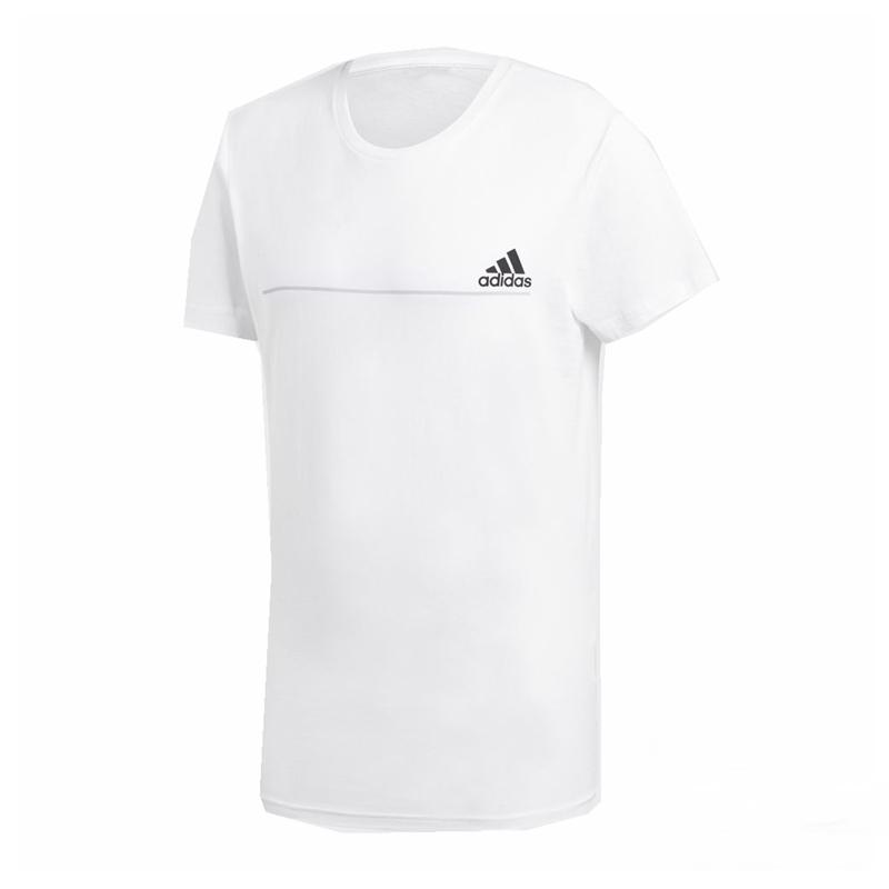 

Adidas Унисекс Спортивный Повседневный Пуловер с Круглым Вырезом Простая Футболка с Коротким Рукавом Мужские Топы Белый DI0305 XL