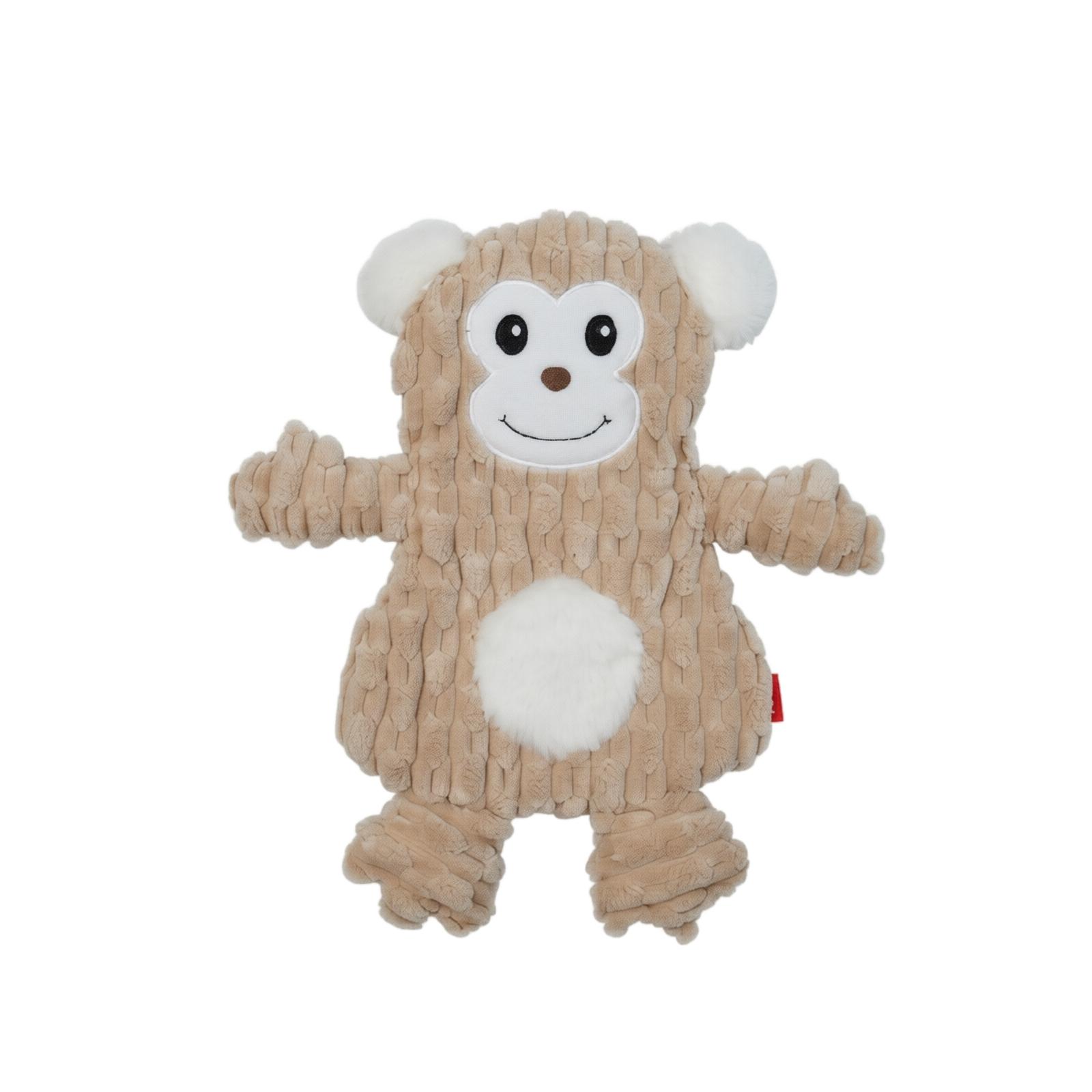 Interactive Monkey Shaped Plush Crinkle Pet Toy Soft Squeaky Animal Design for Dogs and Cats Entertainment and Engagement One Size