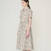 Bcbg Belted Floral Open Neck Dress B6m5o691