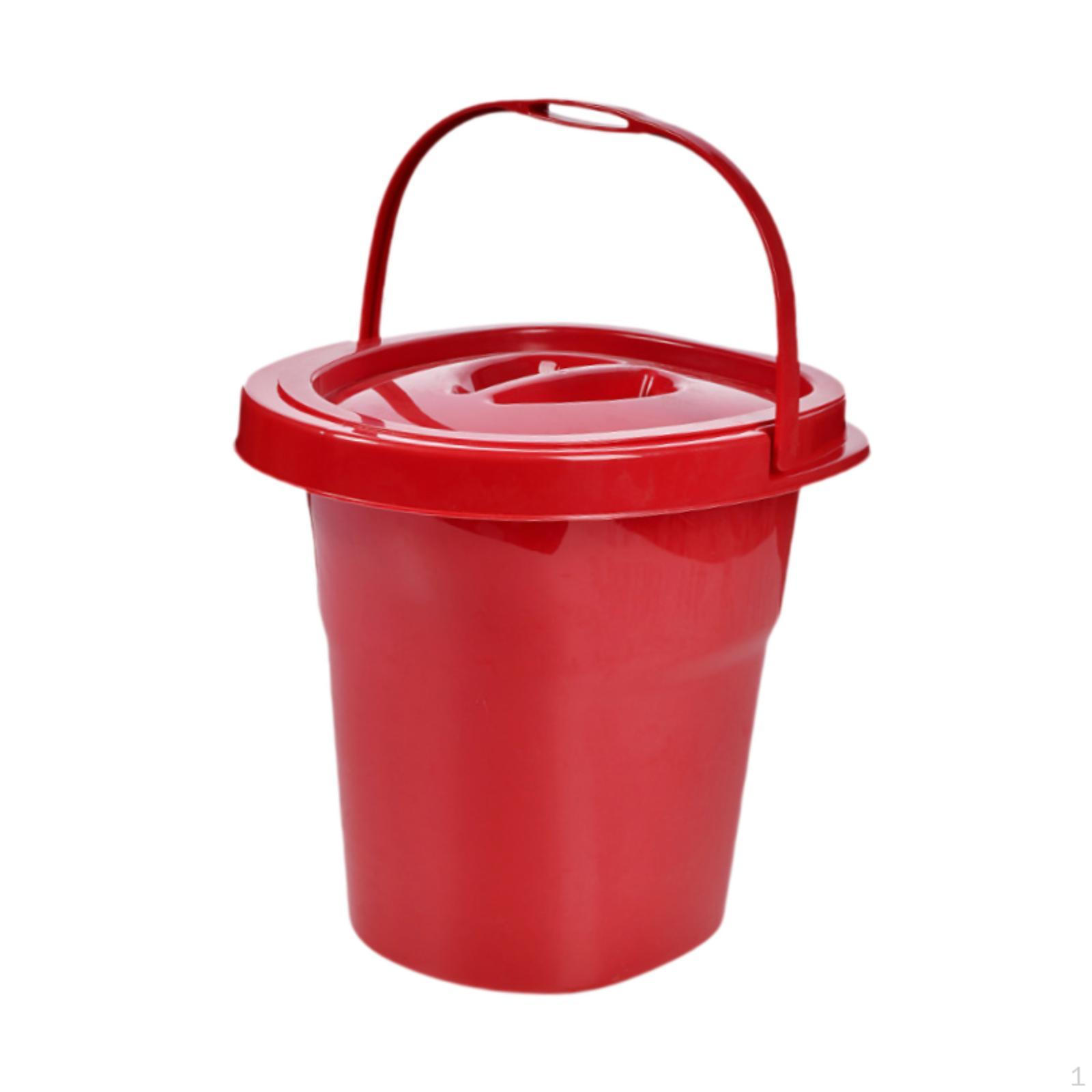 

Ночной горшок контейнер для мочи удобный в использовании прочное устойчивое основание комод ведро горшок для помещения красный