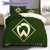 Set Copripiumino Trapuntato Werder Bremen Federa Decorazione Casa Regalo di Compleanno (1 * copripiumino + 2 * federa, senza nucleo)