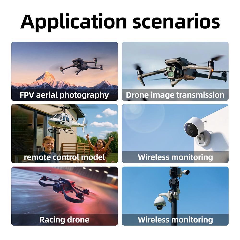 RX8111-SPI Wireless FPV Image Transmission Module Drone 8.1G Analog Wireless Video Transmission Reception Module 6GHz-8.1GHz