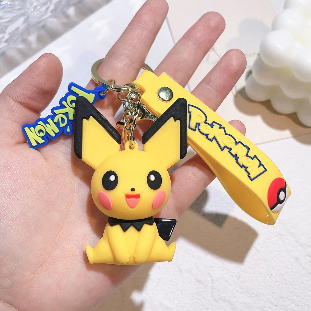 85 Styles Pokémon Pocket Monster Keychain Bag Decor Pikachu Desk Ornaments Car Key Chain Accessories Small Gift Between Friends