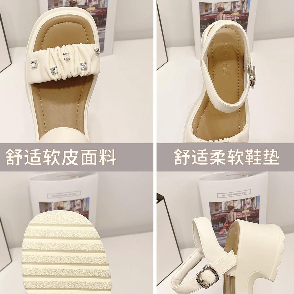 Sandalen neue Damen Sommer vielseitig keine müden Füße weiche Sohle Plateau hohe Absätze Kinder