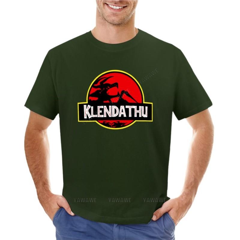Klendathu - Starship Troopers (Jurassic Park Style) T-Shirt Black T Shirts T-shirt for a Boy Men Clothings