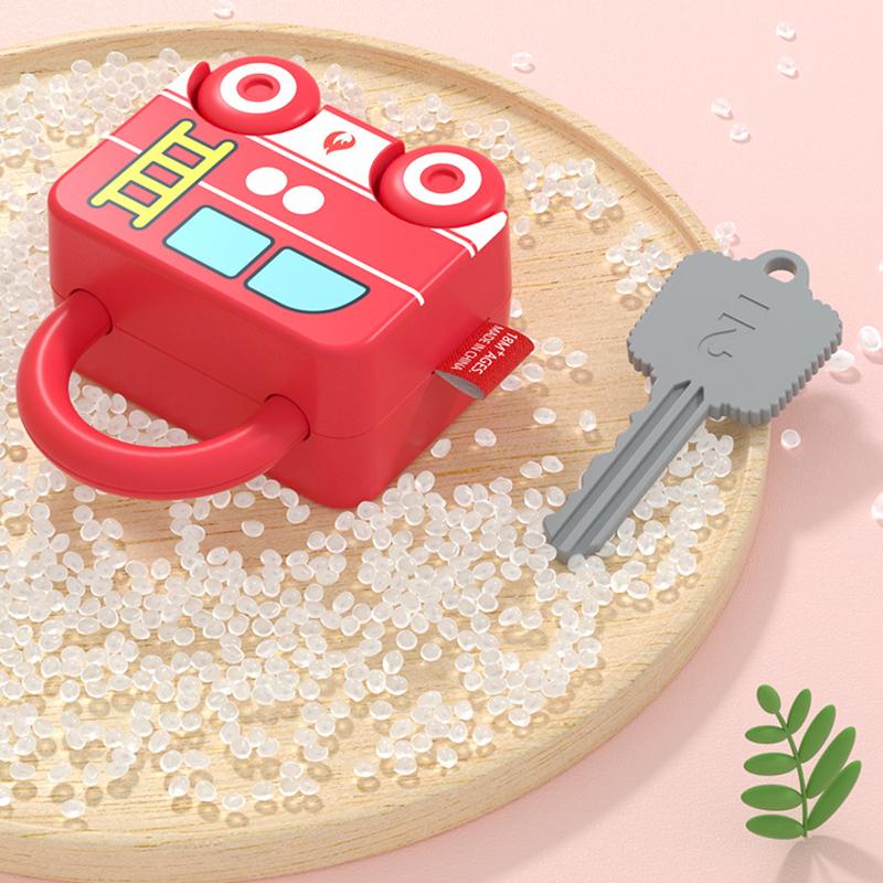 Baby Learning Lock With Key Car Games Montessori Educational Toy Number Matching Lock Toys Sensory Toys For Kids 1 2 3 Years