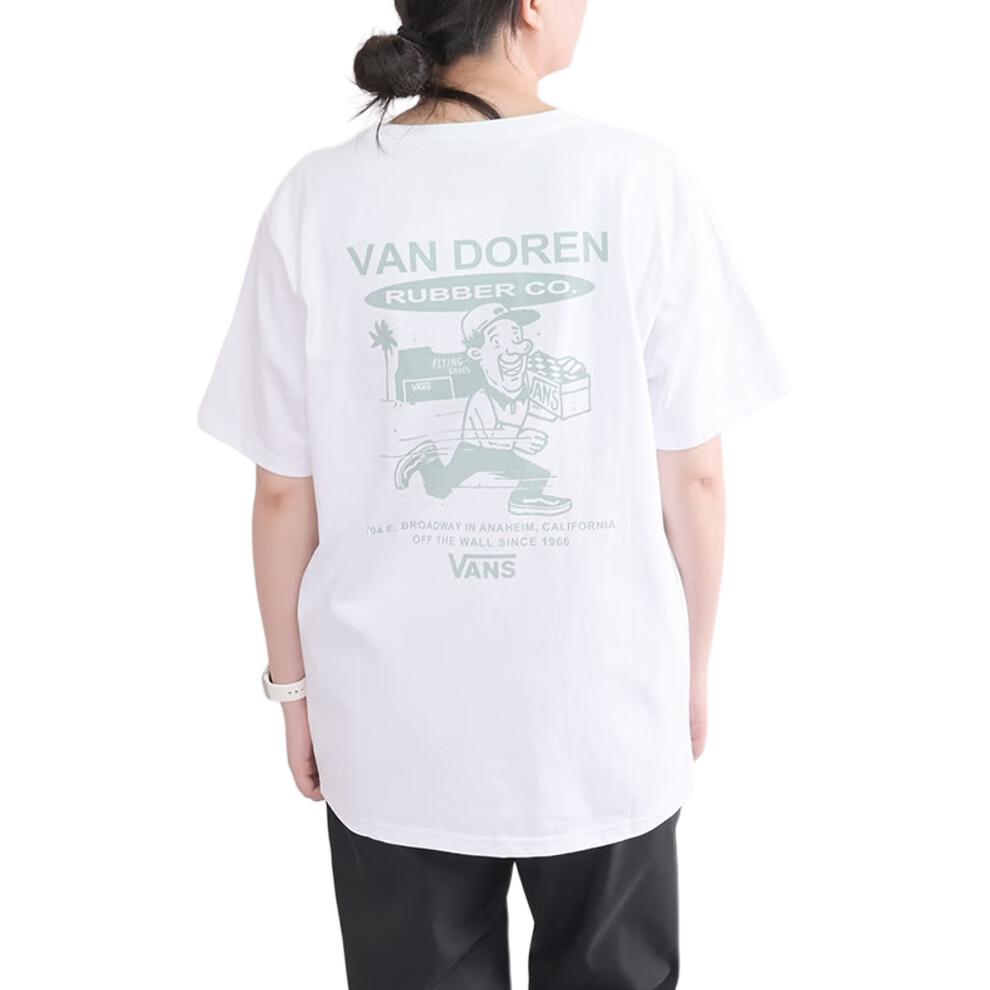 Vans T Shirts Men's White Crew Neck Moderate VN000HZMWHT