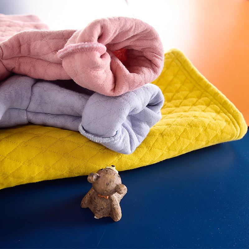 Baby Quilted Long-Sleeve Top: Unisex Three-Layer Autumn/Winter Underwear Pajamas