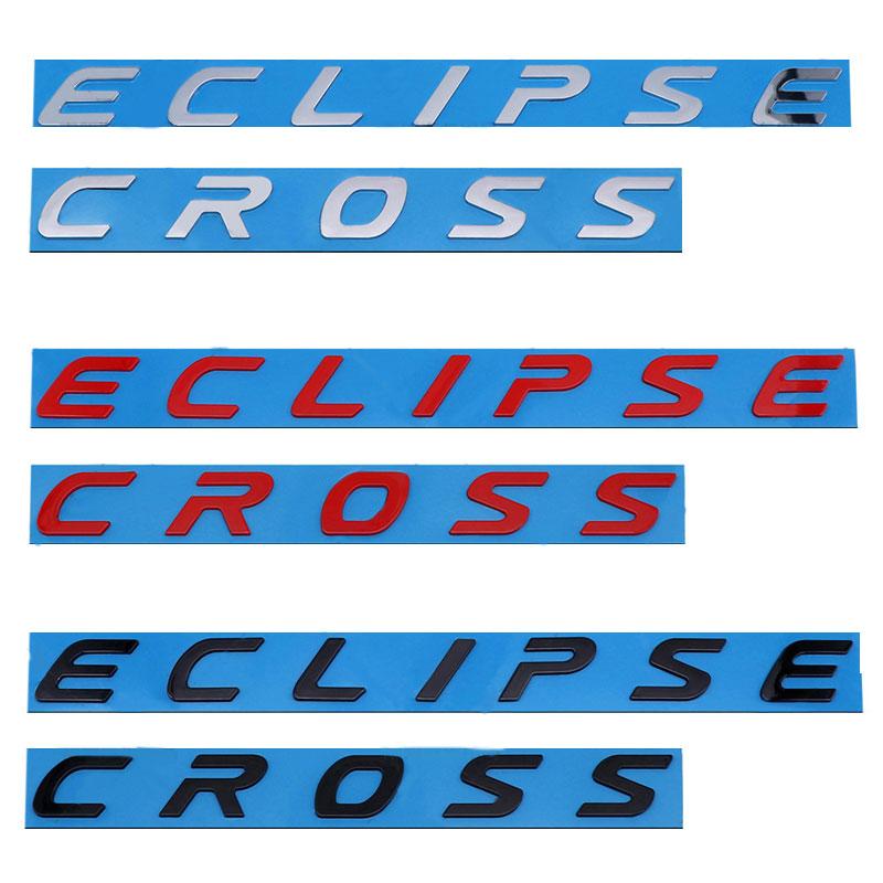 For Mitsubishi ECLIPSE CROSS body tail label 3D personalized car logo refit front hood emblem rear trunk mark car accessories UN1