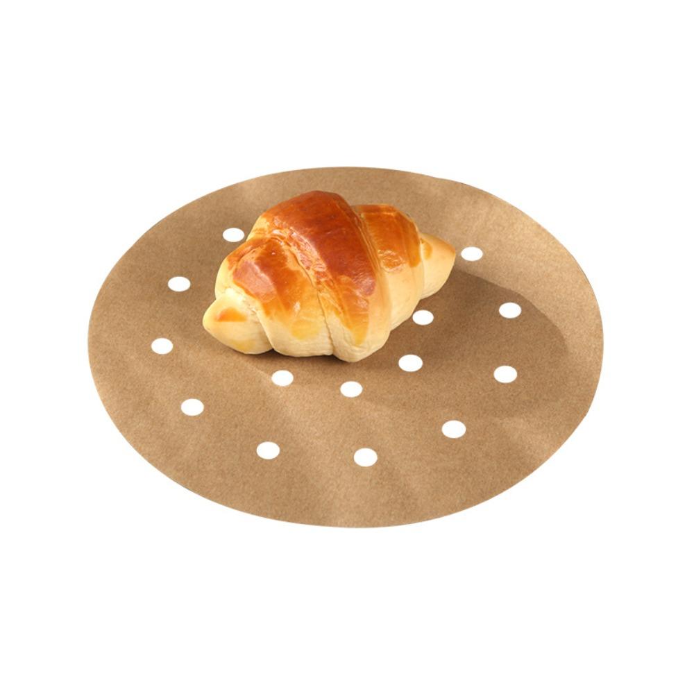 100ks čtvercový kulatý obdélníkový papír do fritézy s otvory na pečení Papír na grilování odolný vůči oleji