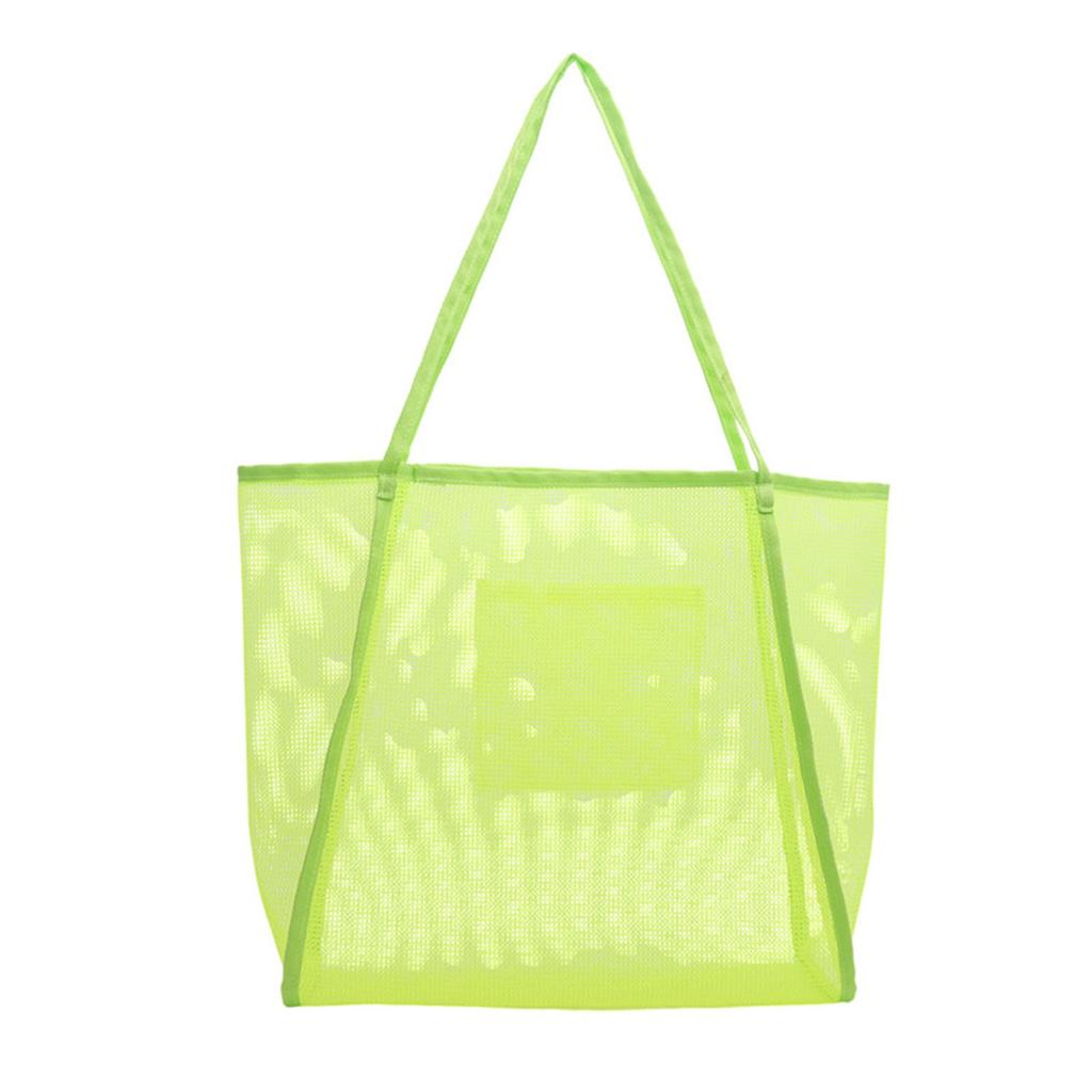 Large Capacity Handbags for Women Mesh Shoulder Bag Sand Toy Bag Seasides Bag Handmade Beach Bag Vacation Bag