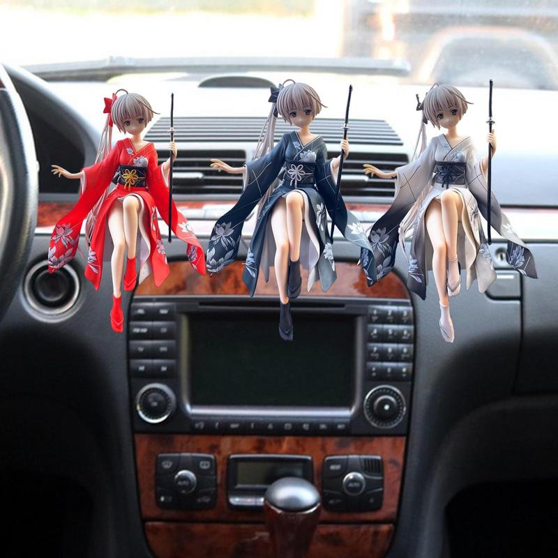 Yosuga NoSora Anime Figure Car Ornaments Anime Collection Doll Adorable Anime Character Model Car Dashboard Decorations