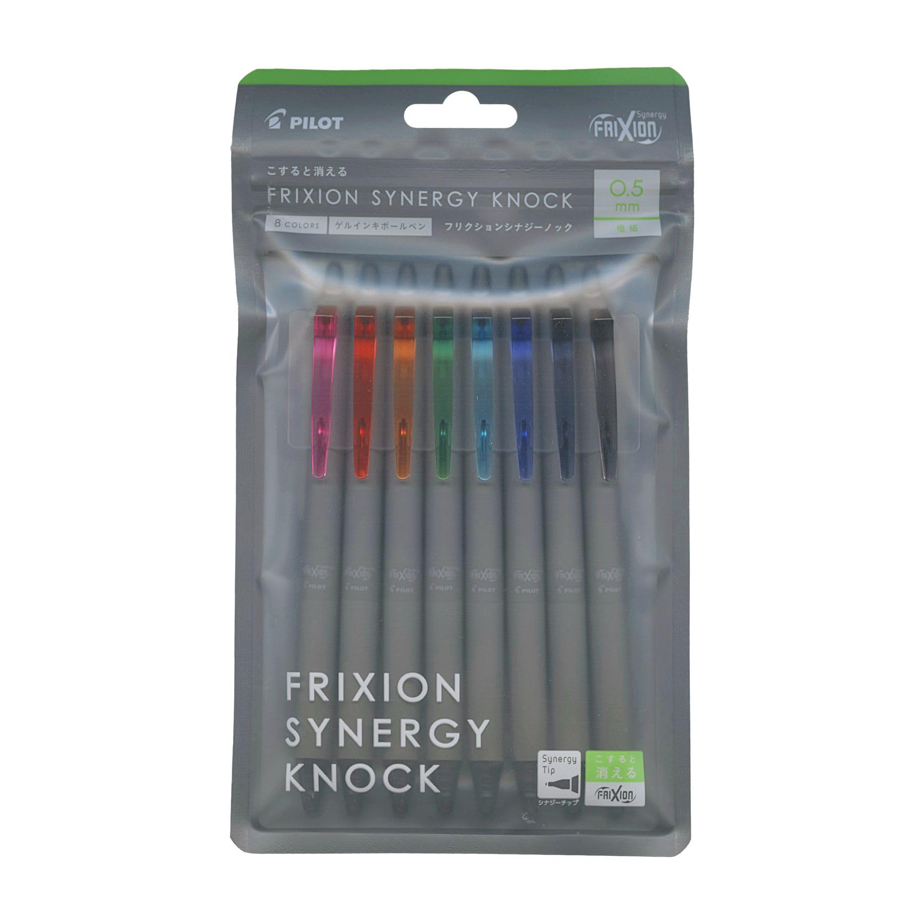 PILOT Frixion Synergy Knock Ballpoint Pen Set LFSK158C 0.5mm 8-Color