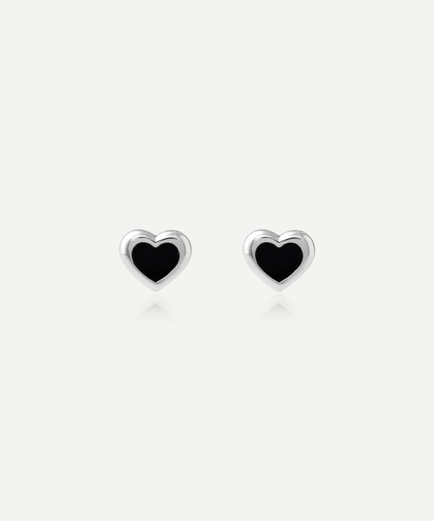 Noonoo Fingers [Silverpost] Dewey Heart Earrings