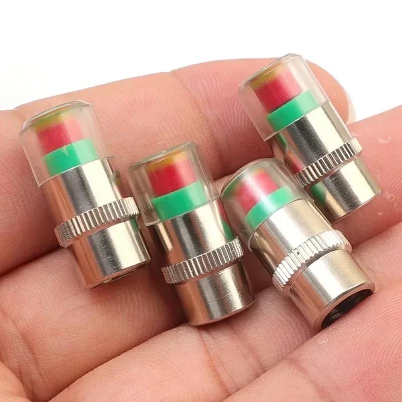4/8PCS Tyre Pressure Monitoring Alarm Car Motorbike Wheel Valve Cap Tyres Pressure Indicator External Valve Detection Tool
