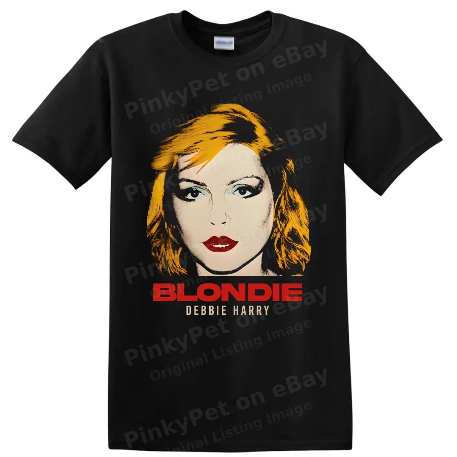 Blondie Debbie Harry Punk Rock Portrait T Shirt Music Fan Gift Graphic Art Tee