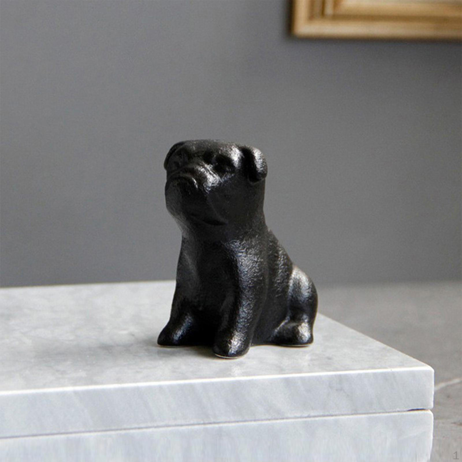 

Статуя собаки-бульдога, скульптура животного, Коллекционная современная декоративная фигурка, настольное украшение для small