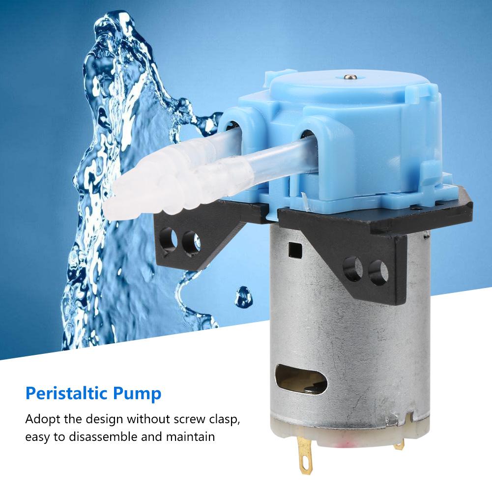Dosing Pump DIY Peristaltic Tube Head For Aquarium Lab Chemical Analysis (blue12v 3*5 )