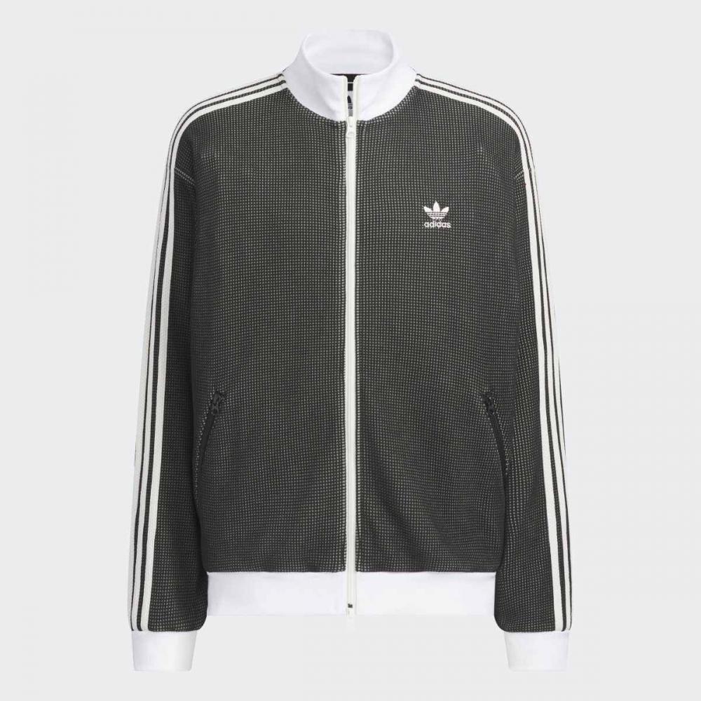 adidas Oversized Waffle Knit Jersey Track Top Kc2619
