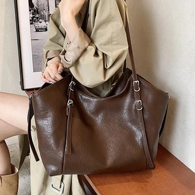 Large Capacity Soft Leather PU Shoulder Bag for Women Women's Bags High Quality Luxury Designer Wild