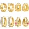 Orstarry S925 Silver 18k Gold Modern Square Hoop Earrings For Women Trendy Jewelry Anniversary Gifts