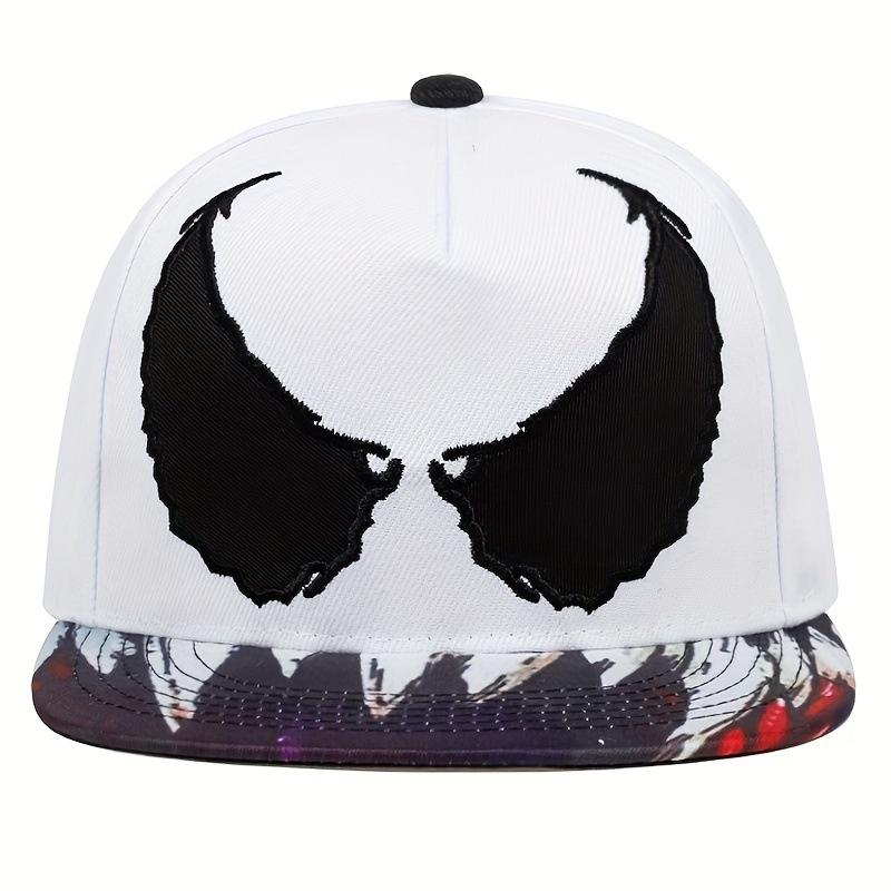 Unisex Personality Ghost Expression Embroidery Hip-hop Hats Spring Outdoor Adjustable Casual Baseball Caps Sun Hat