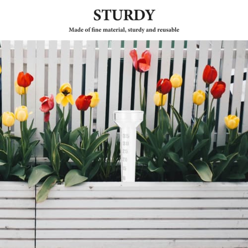 HANABASS Rain Gauge, Rain Gauge Tube, Measurement Test Tube, Easy to Read, 35mm, for Outdoor Garden Use