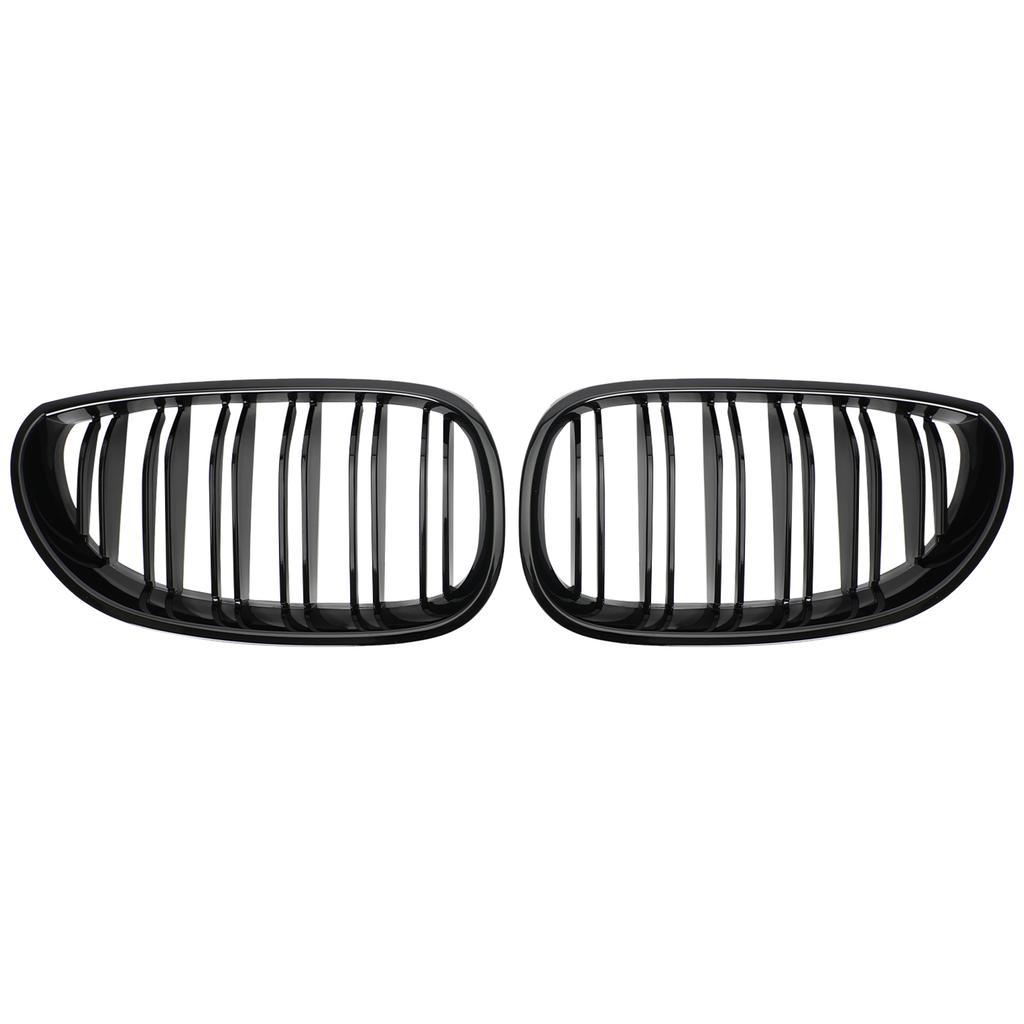 Glossy Black Front Sport Kidney Grille ABS For 04-2009 BMW E60 E61 M5 520i 530i