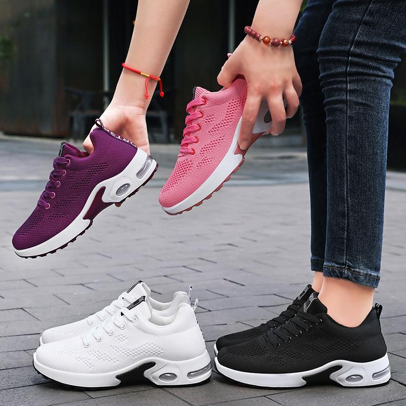 Plus Size Breathable Running Sports Shoes for Women Fashion Air Cushion Casual Sneakers Woman Lightweight Comfort Walking Shoes