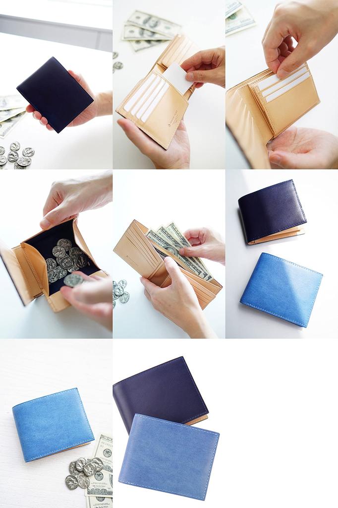 Baggy Port Bi-fold Wallet, Blue, BP-ZYS-098-BL